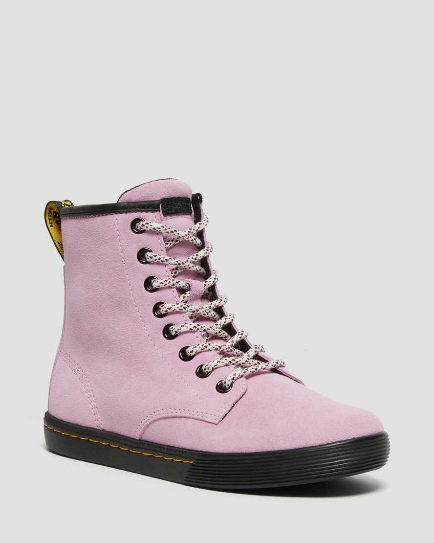 Dr. Martens Sheridan Suede Damske Čižmy - Ruzove Lavendel [QTGRV8709]
